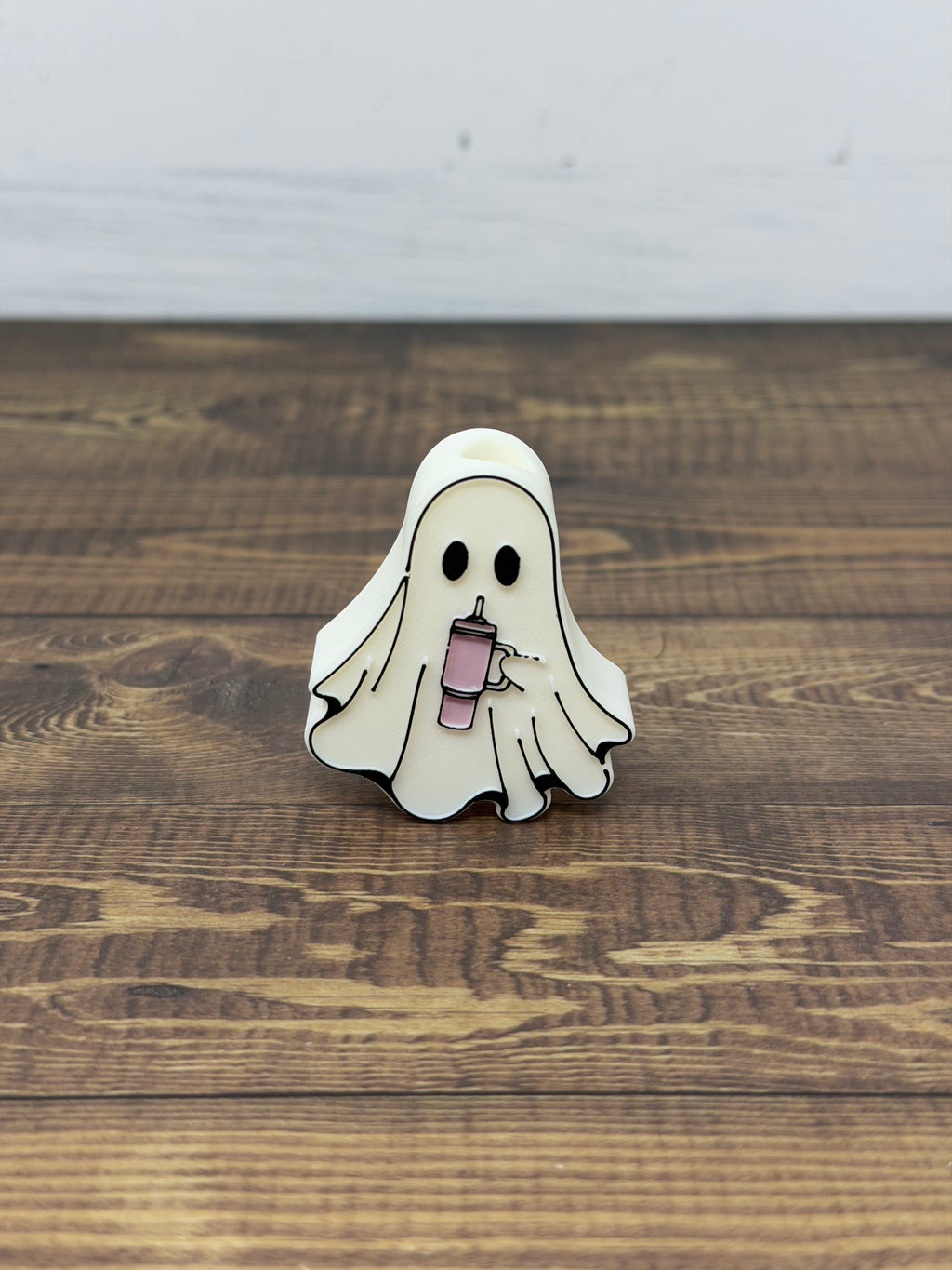 Ghost w/Tumbler Straw Topper