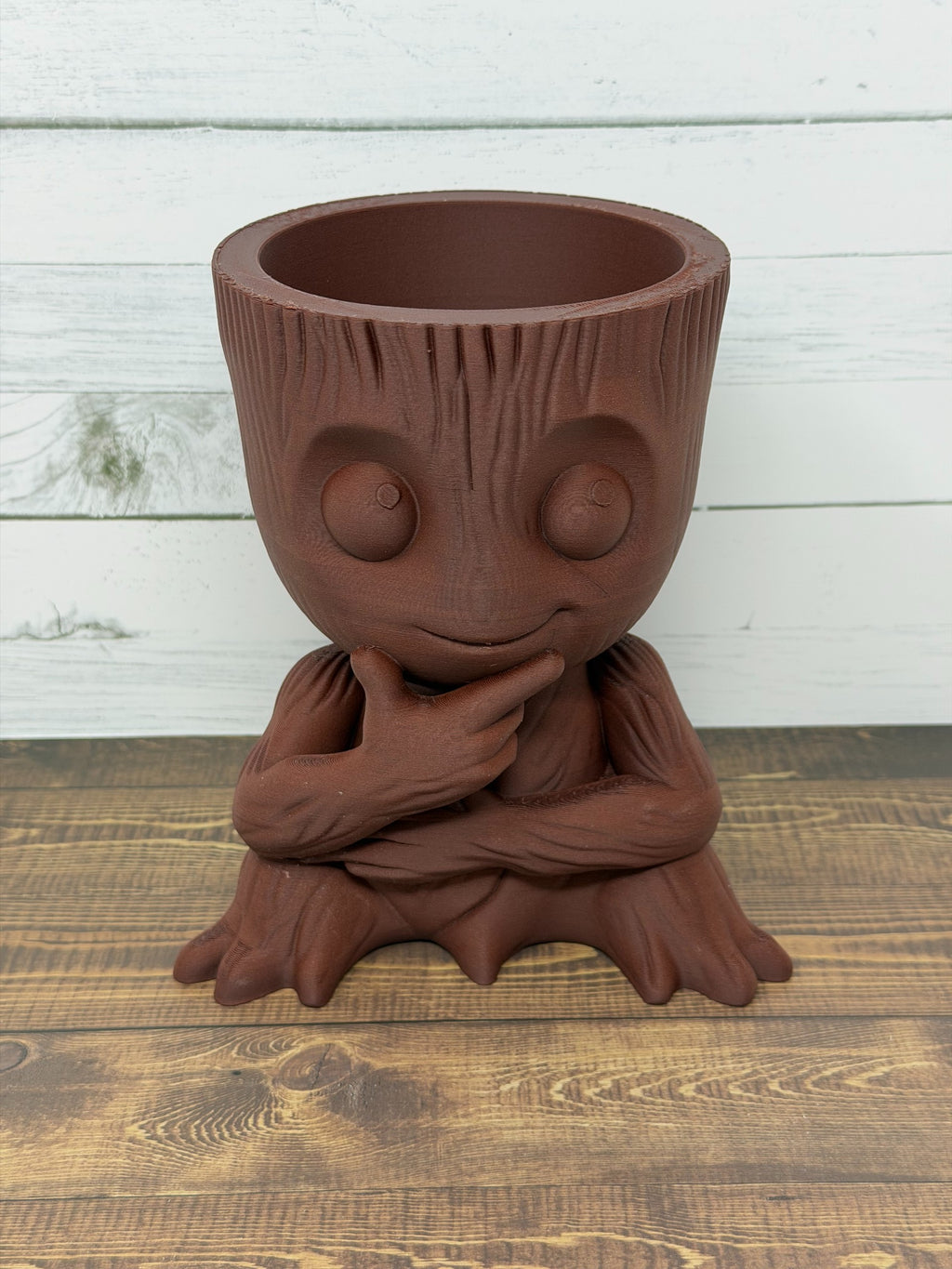 3D Printed Tree Character Planter (Rosewood Color)