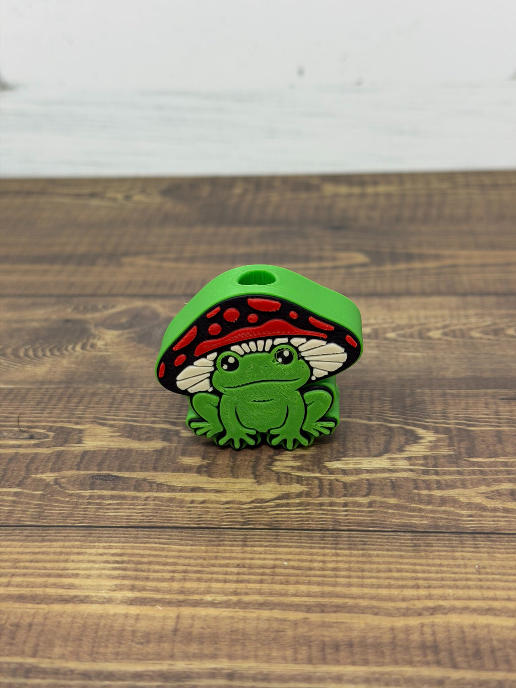 Mushroom Frog Straw Topper