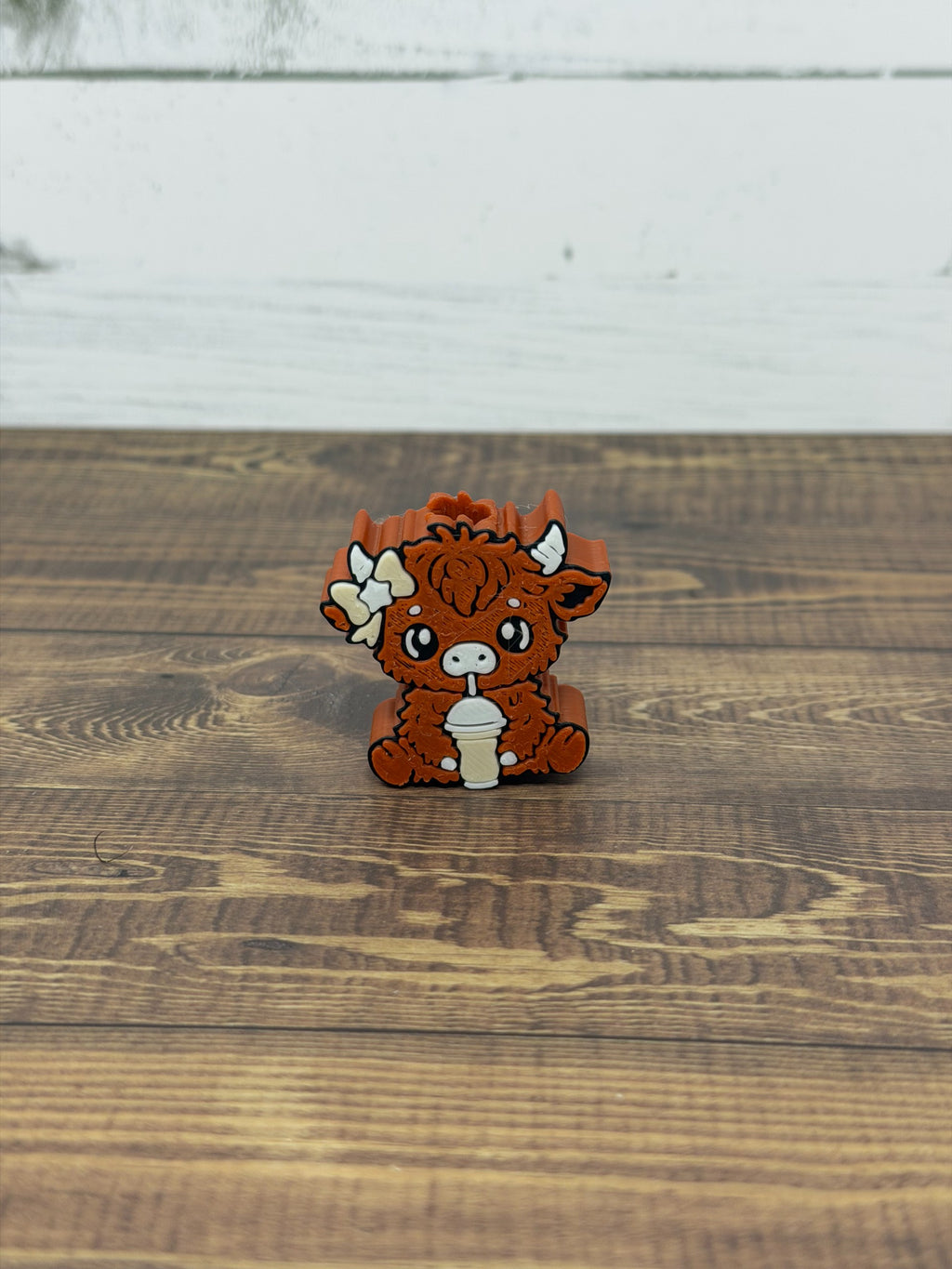 Highland Coffee Cow Straw Topper